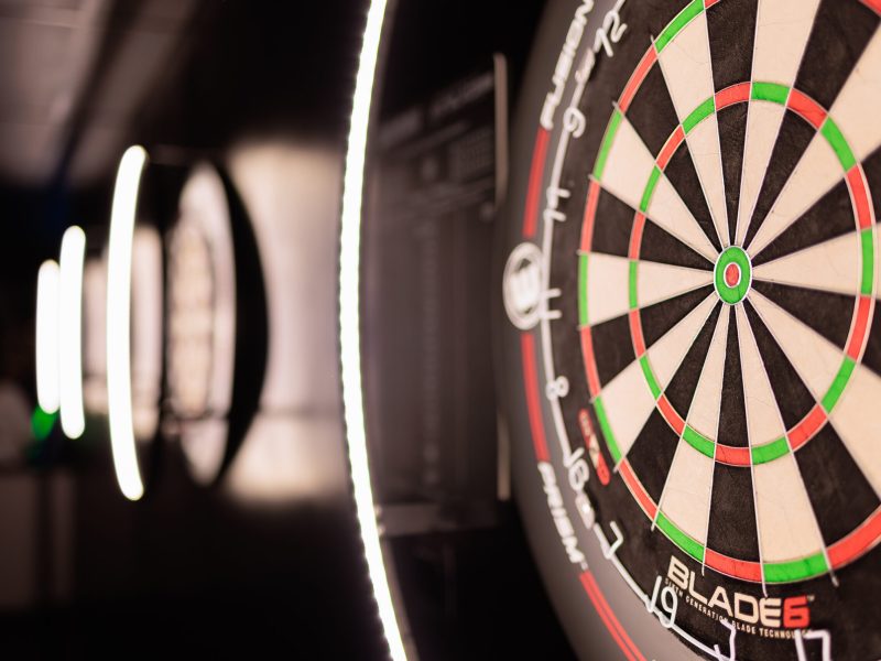 a dart board